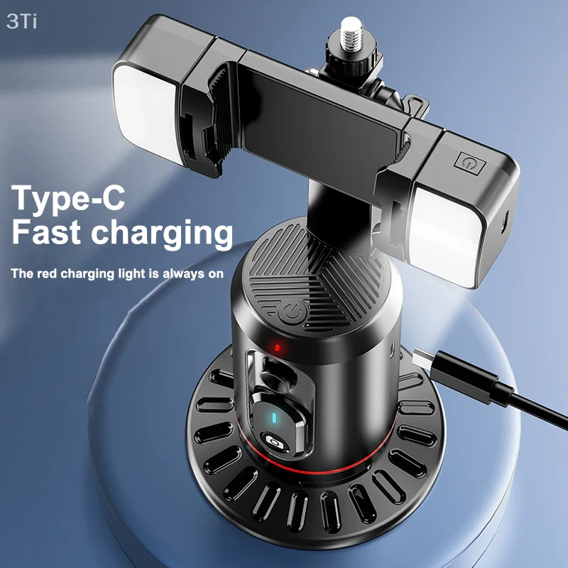 360 °   การหมุนGimbal Stabilizer AIการติดตามใบหน้าอัตโนมัติผู้ถือโทรศัพท์เดสก์ท็อปติดตามGimbalพร้อมรีโมทสําหรับLive Vlogingวิดีโอ