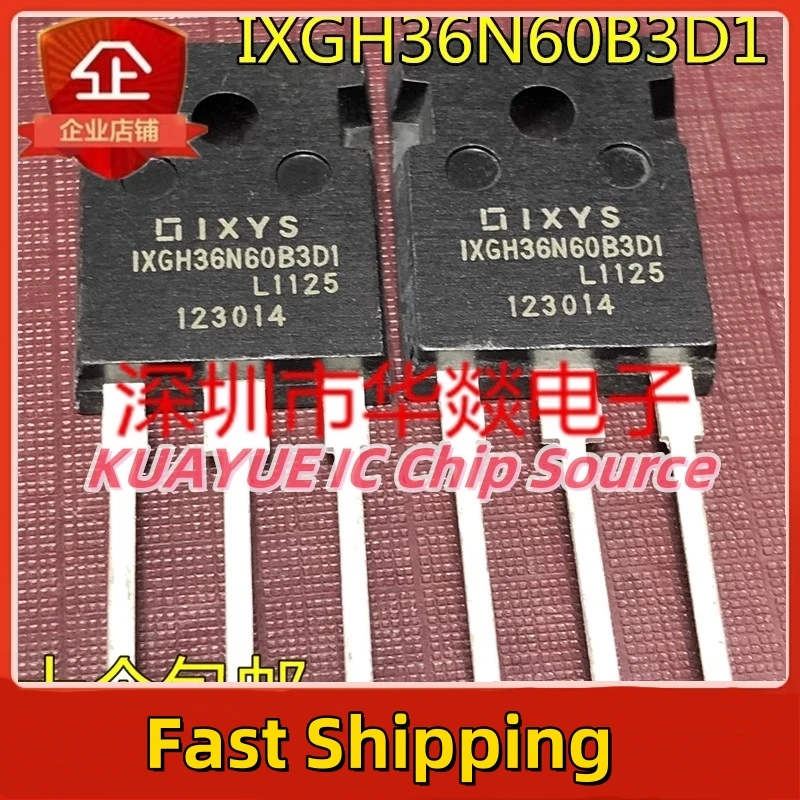 10PCS-30PCS/ IXGH36N60B3D1   TO-247 600V 36A  Brand New In Stock, Can Be Purchased Directly From Shenzhen Huayi Electronic