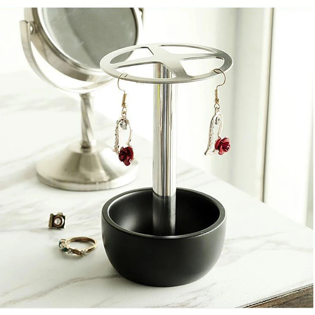 

Black 304 Stainless Steel Toothbrush Holder Minimalist Space-Saving Metal Stand for Bathroom Home Office Lash Brow