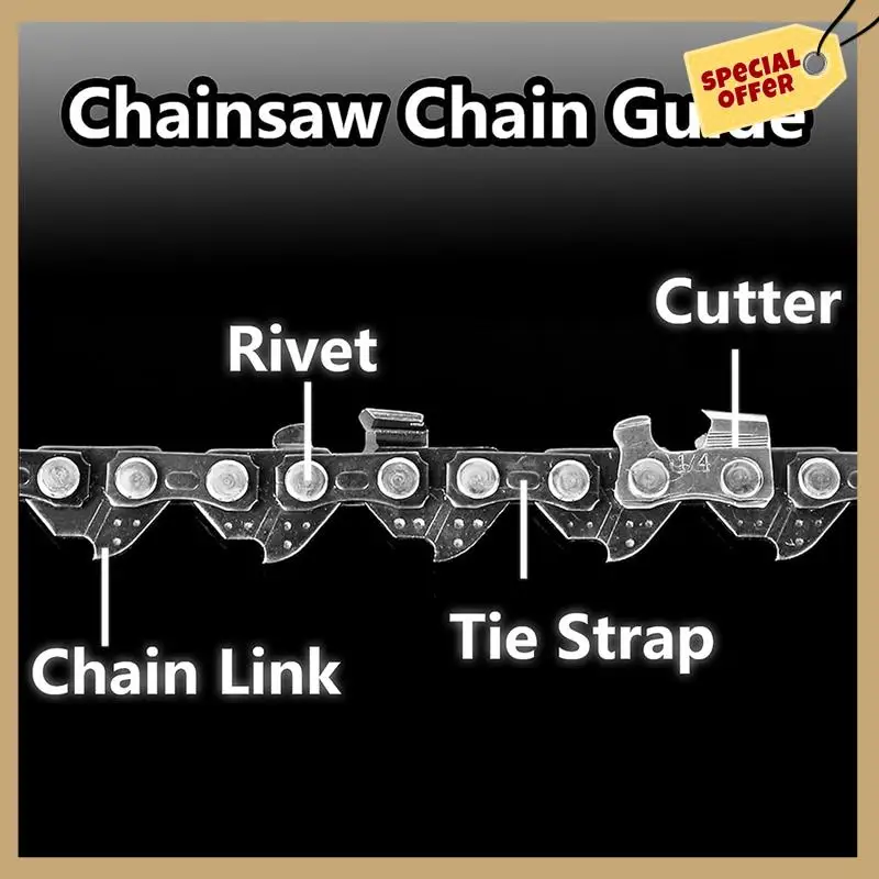 

5PCS 6Inch Chainsaw Chain With Replacement Chainsaw Bar For Guide Saw Chain For Wood