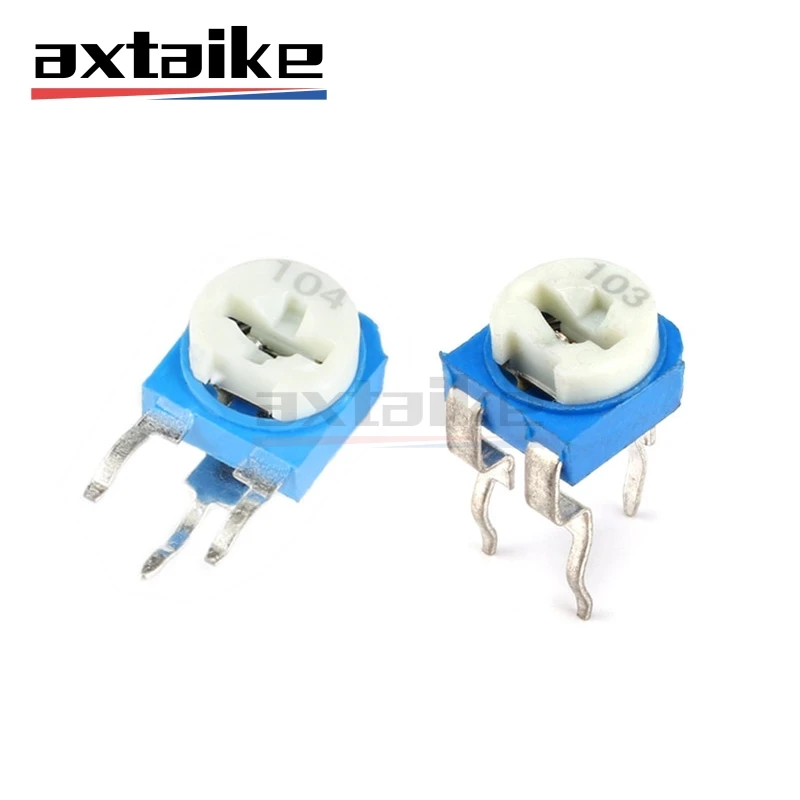 20PCS RM065 RM063 103 104 10K 100 Ohm - 1M 1K 2K 5K 20K 50K 100K 200K 500K Potentiometer Variable Resistors Trimmer Adjustable