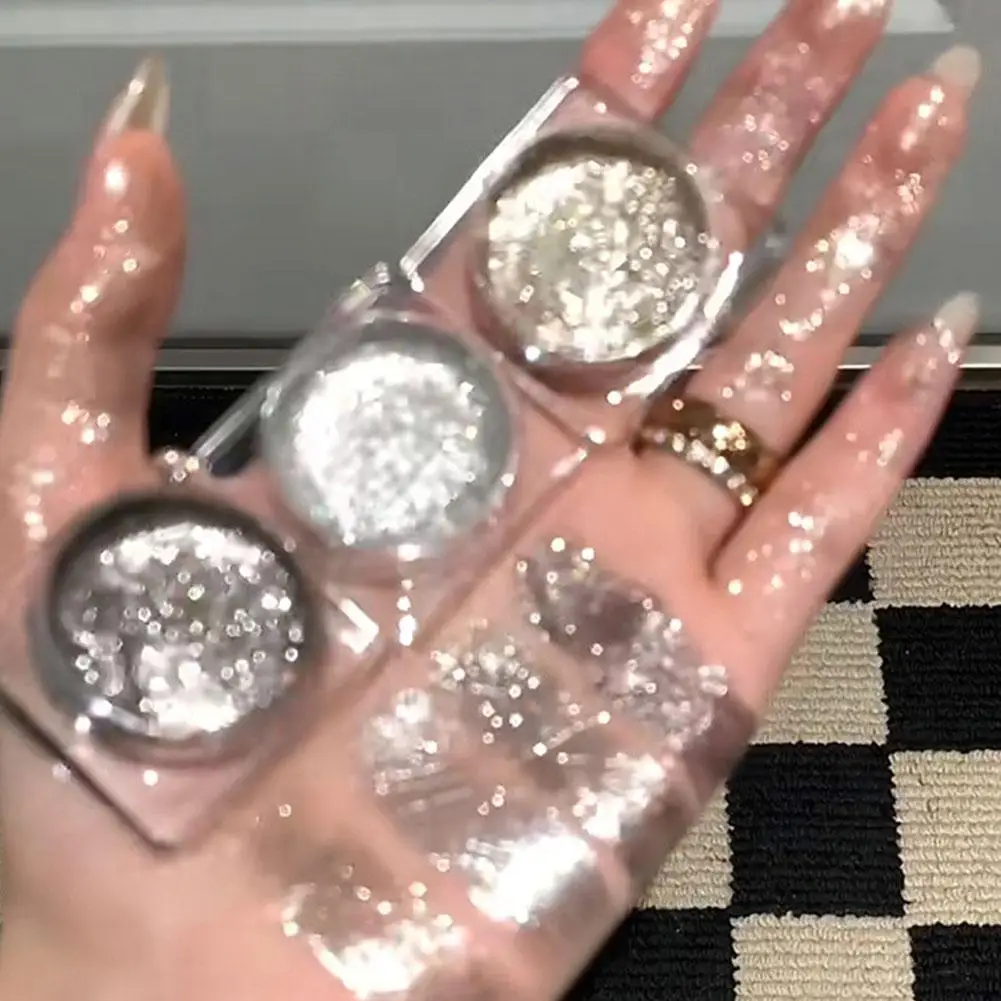 Gel ombre à barrage diamant, surbrillance VPN sive, liquide éclaircissant, paillettes, maquillage, fête, festival, 5g