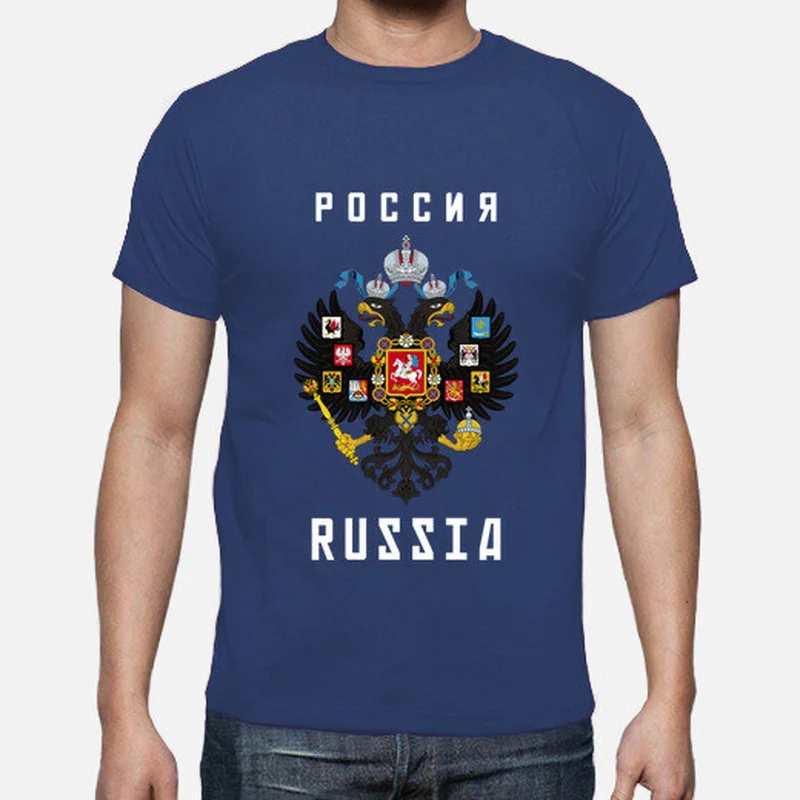Russian Empire Coat of Arms Men T-Shirt Short Sleeve Casual Cotton O-Neck Summer T Shirt Size S-3XL