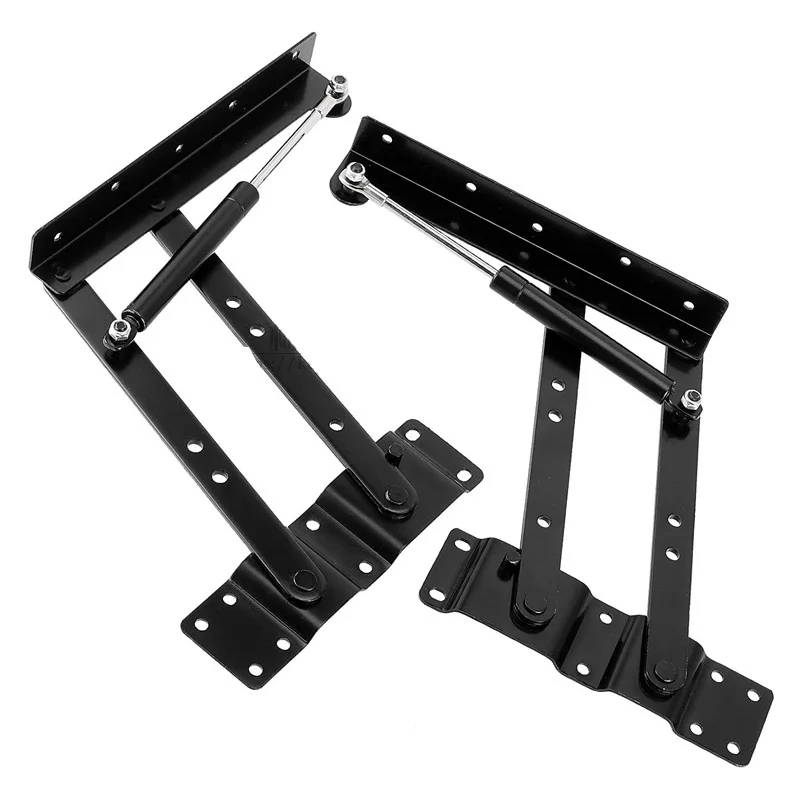 2 Pack Lift Top Mechanism Hardware Folding Hydraulic Coffee Table Hinges Industrial Furniture Lift Rack Computer Desk Stand