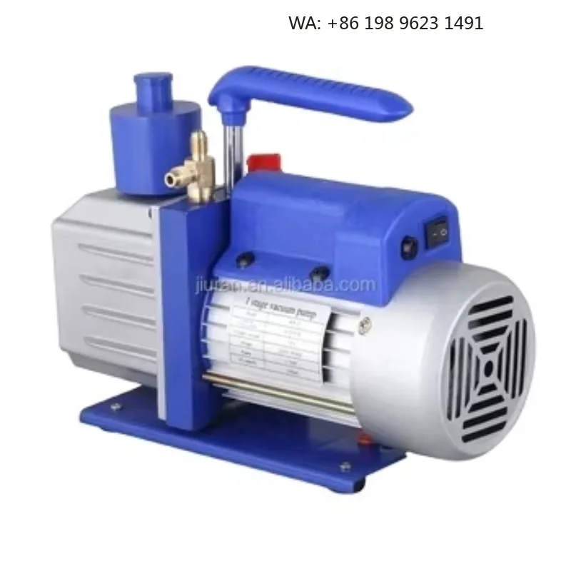 Compact Two Stage Rotary Vane Vacuum Pump Low Noise High Suction Device for Industrial Lab Precision Processing