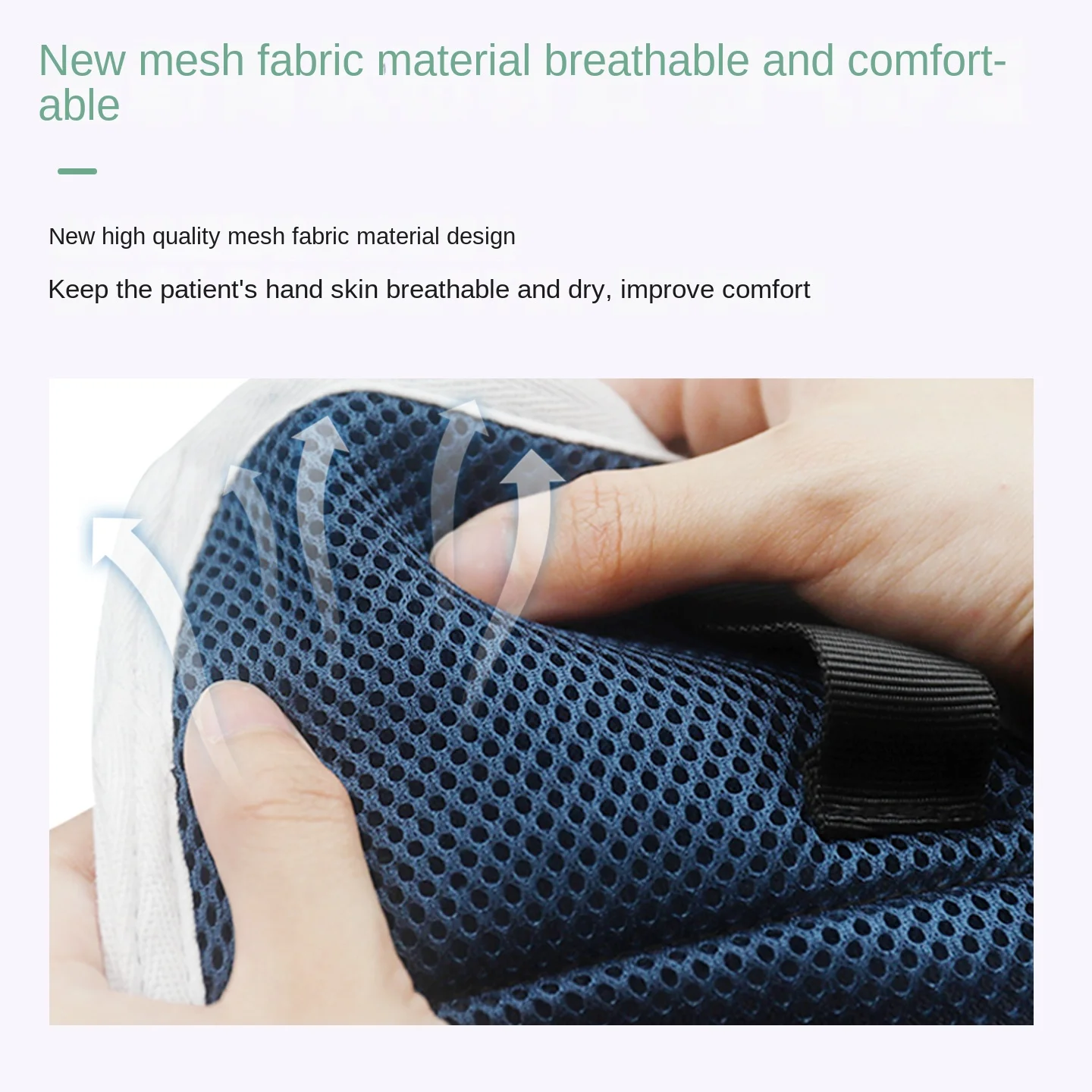New Four Seasons Restraint Gloves Zipper opening Mesh Breathable Anti-scratch Anti-extubation Wrist shielding Plate