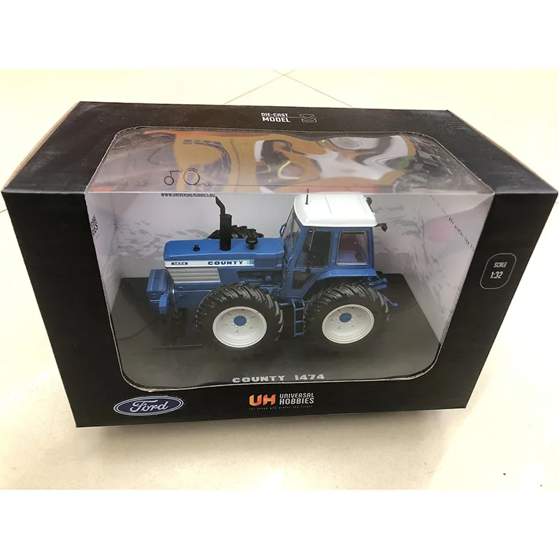 UH Diecast 1:32 Scale Ford County 1474 Tractor Alloy Agricultural Vehicle  Model Collection Souvenir Display 4032