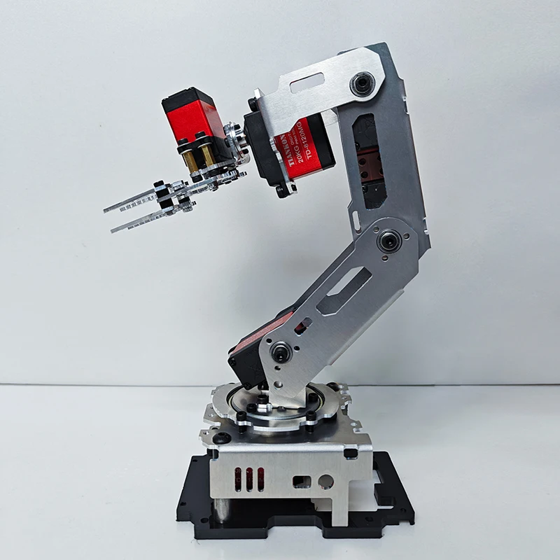 Arduino – Servo de bureau Programmable, modèle de bras robotique industriel à 6 degrés de liberté avec pince pour téléphone portable, Kit de bricolage