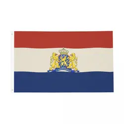 Flag Of Holland And Coat Of Arms Of The Netherlands Flag Double Sided Banner Dutch Polyester Home Room Dorm Wall Decor 90x150cm