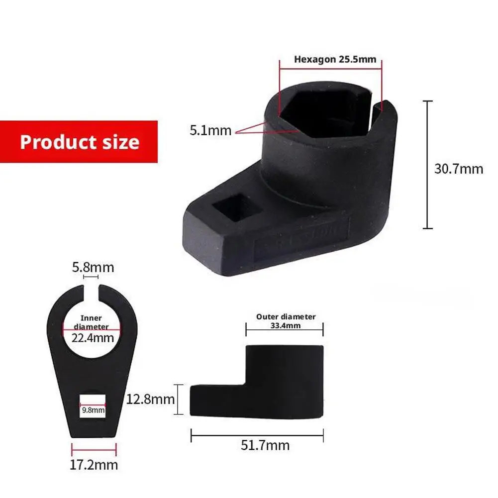 

22MM Lambda Offset Oxygen Sensor Socket Wrench O2 Tool Kit Set Adapter Engine Wrench Oxygen Sensor Socket Removal Tools