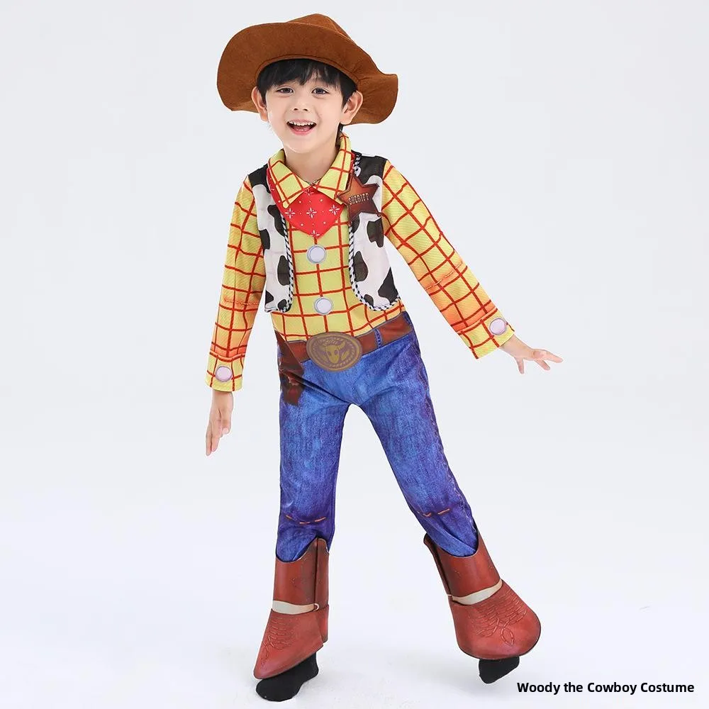 Toy S New Release Kinder Halloween Par Performance Kostüm Western Cowboy Hoss Role-Plang Animation Charakter