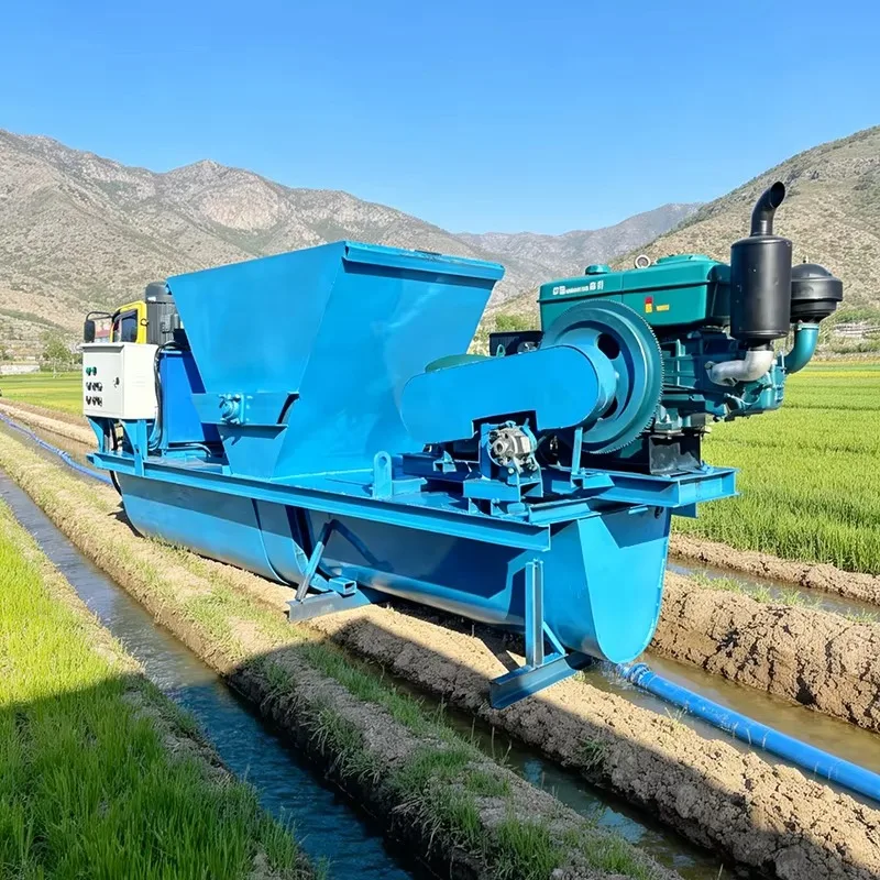 Customized High-efficiency Irrigation Canal Forming Machine 1500kg 1-Year Warranty Constructs 1,000m Daily Shortens Construction