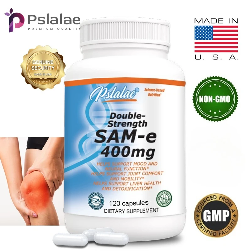 

Sam-E 400mg Joint Supplement - Supports Joint Health, Strengthens Bones, Improves Mood, Boosts Energy, Non-GMO, Gluten-free
