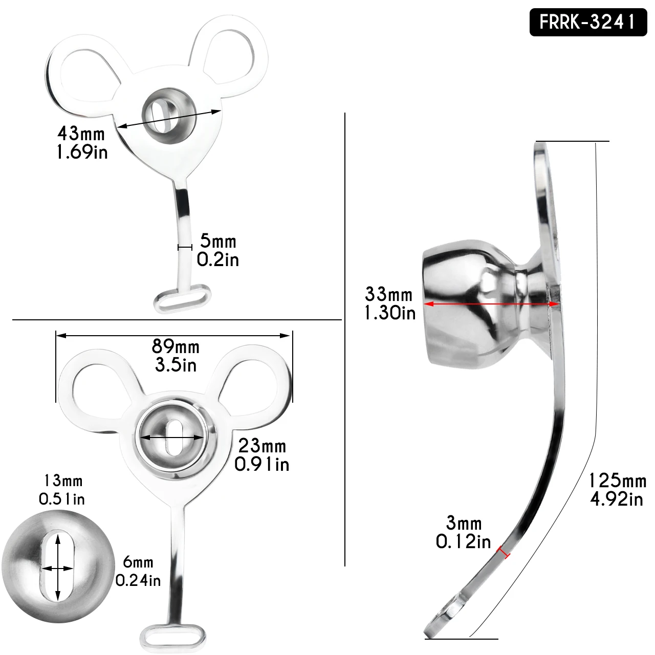 FRRK MTF FU-Clip-FU Inverted Male Chastity Cage Sissies Strapon Penis Cage Belt BDSM Male to Female Fetish Sextoys for 18 정조대