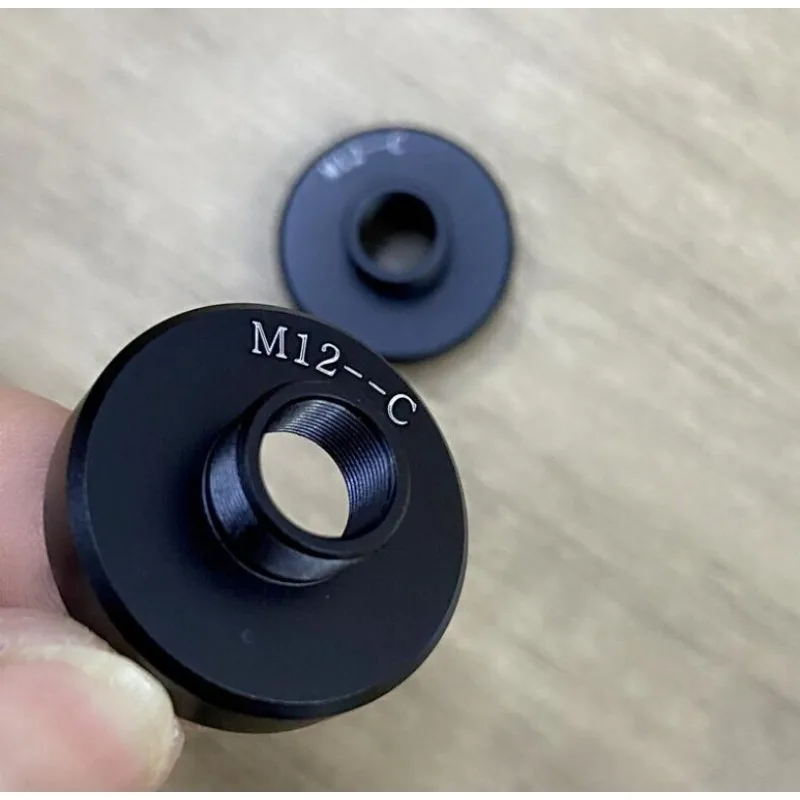 Picture 3: 1PCS M12x0.5 CCD Microscope Camera Lens C-mount RMS Lens Adapter Rings M12 to C mount Lens Adapter Tools