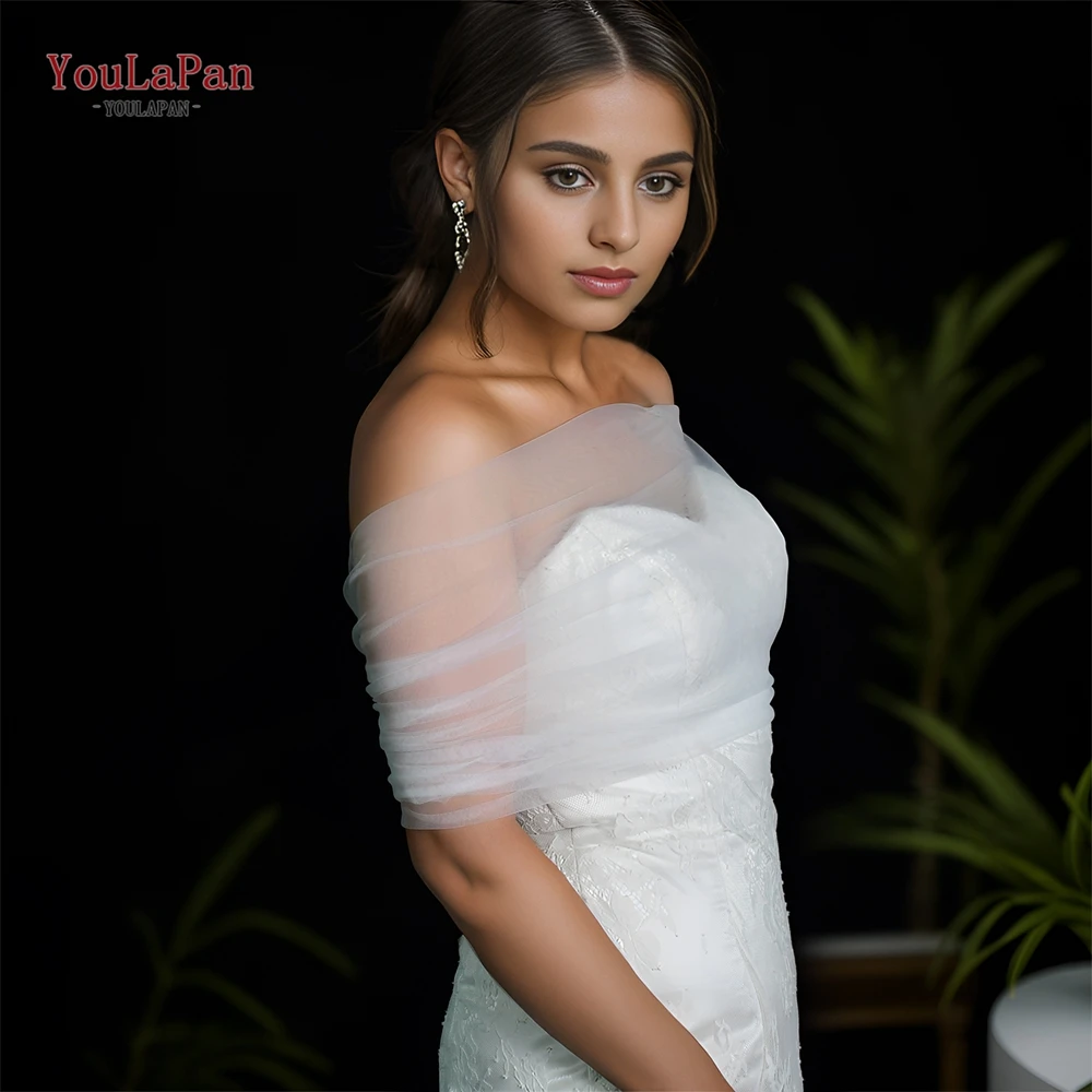 YouLaPan, Bolero de noche para mujer, chal corto para novia, fila única de accesorios de boda de perlas, extraíble, personalizable, VG73