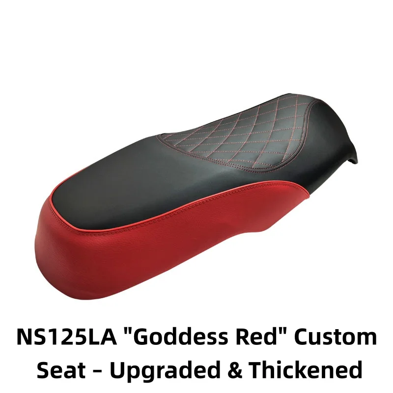 For Honda NS125LA Upgraded Thick Retro Leather Seat Comfort Winter Modified Cushion Mod Accessories