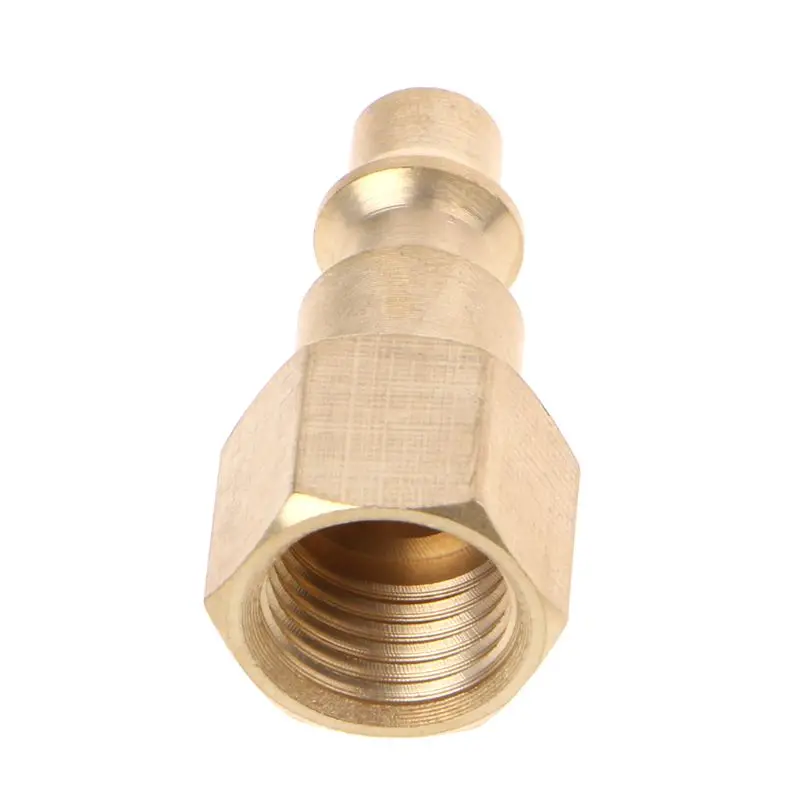 F92C Сплошная латунь 1/4 дюйма npt Quick Connector Air Hose Fittings Air компрессор соединитель PL