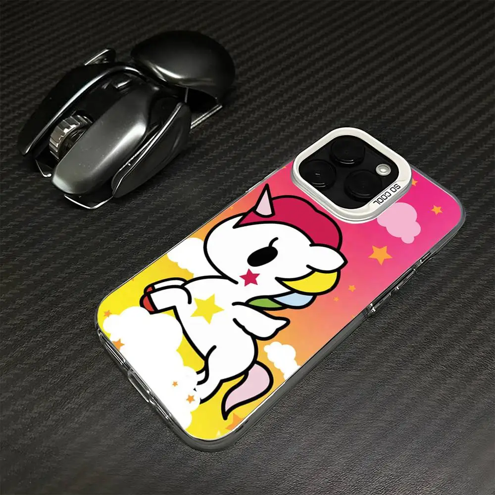 حافظة هاتف T-Tokidokis اليابانية لهاتف iPhone17,16,15,14,13,12,11 Plus، Pro Max غطاء أبيض غير لامع مقاوم للصدمات #2