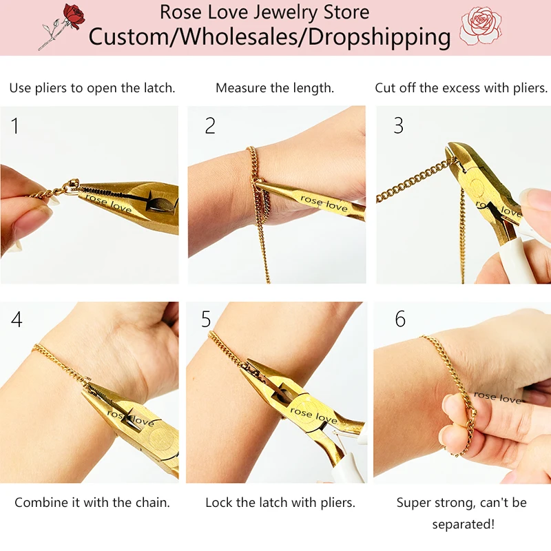 مجموعة الأساور الدائمة - مجموعة صنع الأساور المصنوعة من الفولاذ المقاوم للصدأ 316 للأزواج هدية للذكرى السنوية ومجوهرات عيد الحب #6