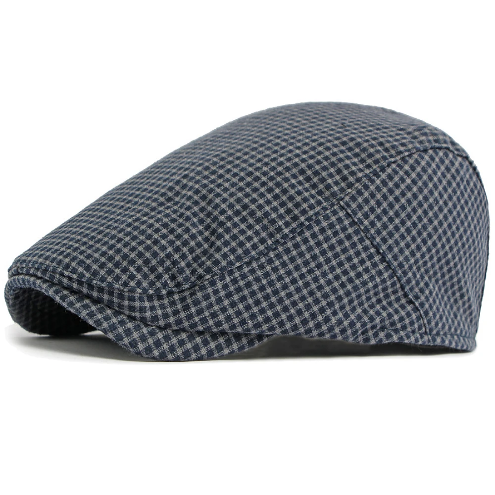 

HT5075 Berets for Men Women Retro Artist Painter Beret Hat Male Female Adjustable Ivy Flat Cap New Spring Autumn Plaid Beret Cap