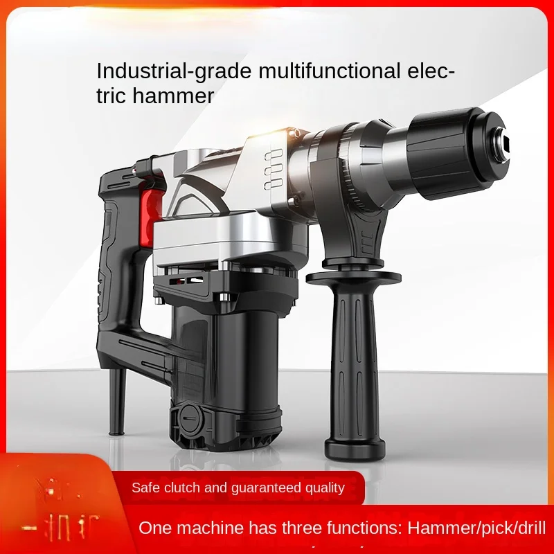 Rechargeable Lithium Hammer Impact Drill Pick Impactammer Concrete High Power Heavy Duty Electric Pick