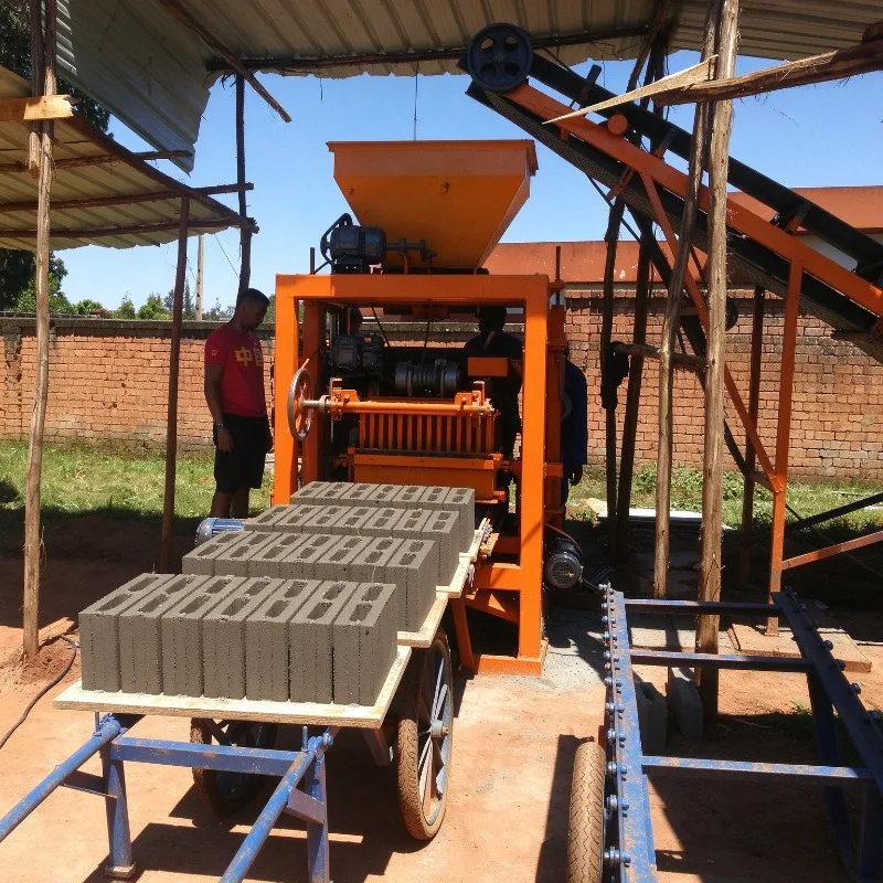Affordable Diesel Concrete Block Making Machine 16hp Semi Automatic Brick Maker 360pcs/h Hollow Brick Machine For Sale