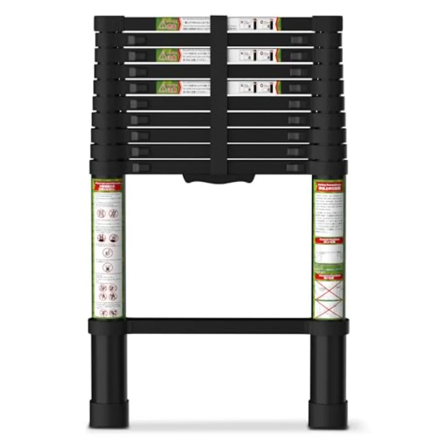 

Телескопическая лестница для чердака автодома, 3,2 м, алюминиевая, с двойным механизмом блокировки, максимальная нагрузка 150 кг, компактная, складная