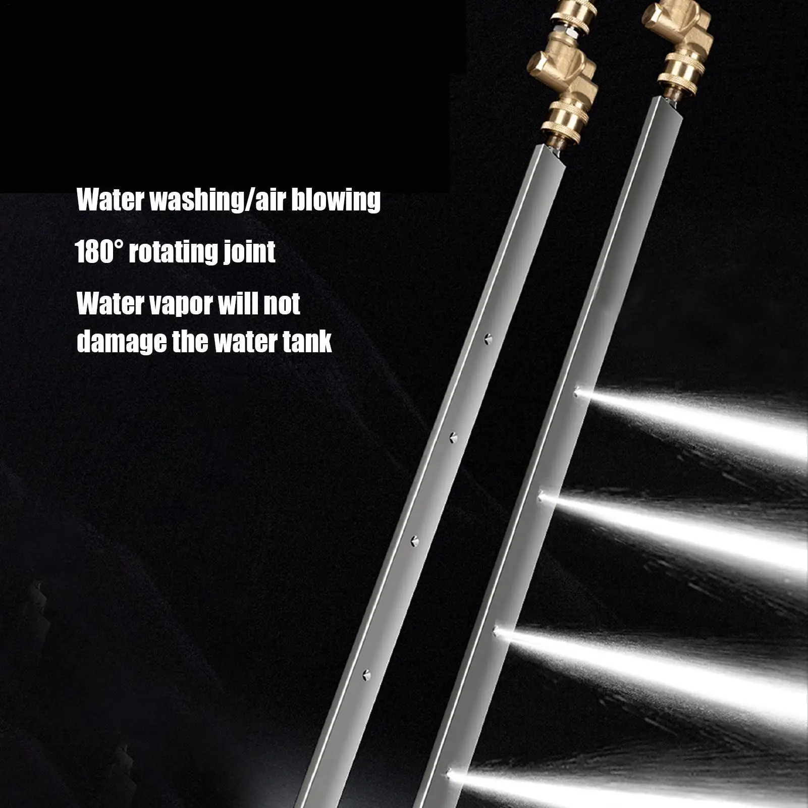 Stainless Steel Car Water Tank Radiator Condenser High Pressure Cleaning Rod No Disassembly Required Auto Maintenance Tool