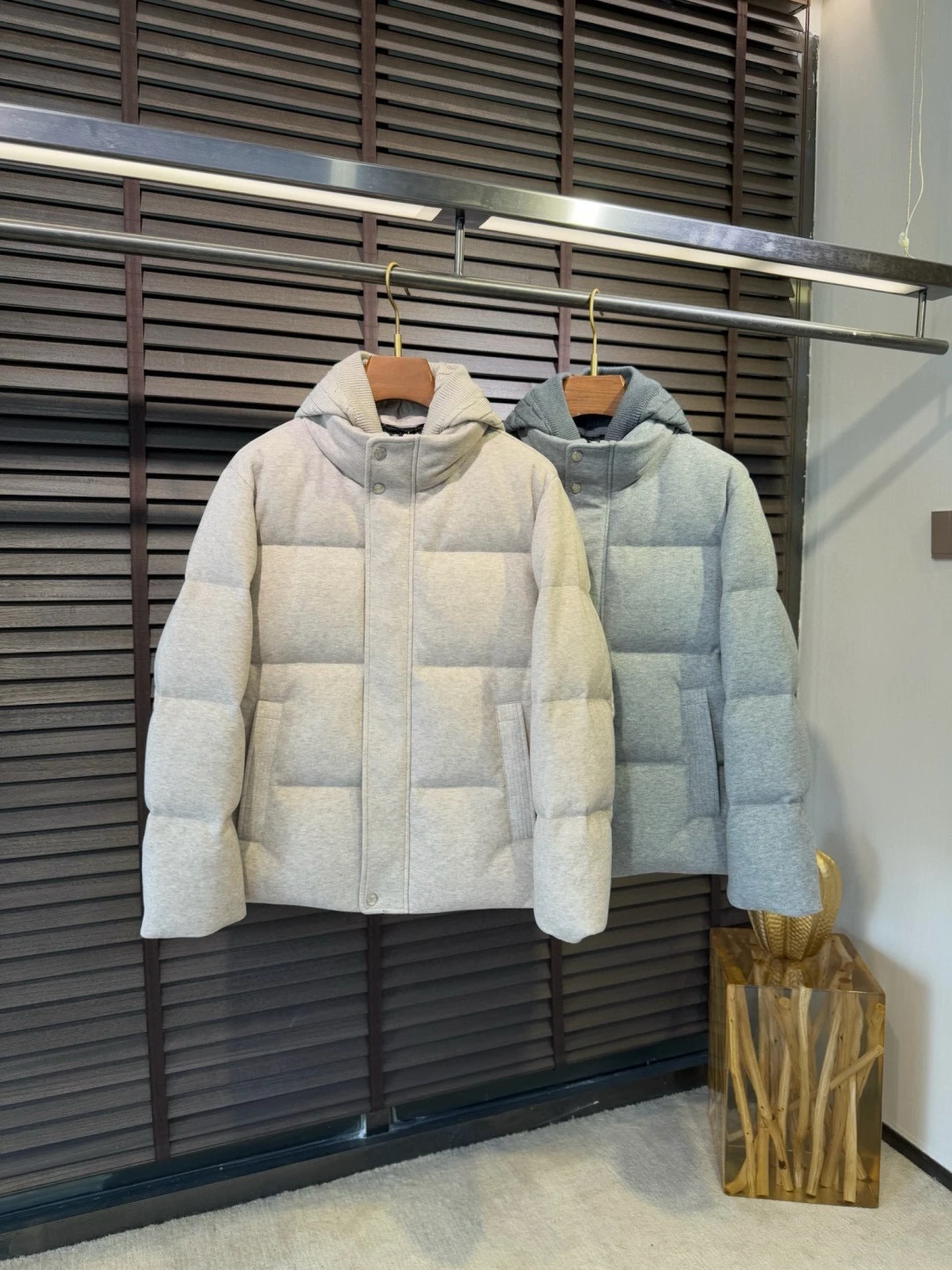 

Ligentleman LP Edition Men's Casual Warm down Jacket Hooded White Duck Feather Autumn Winter Outerwear Fashion Urban Style