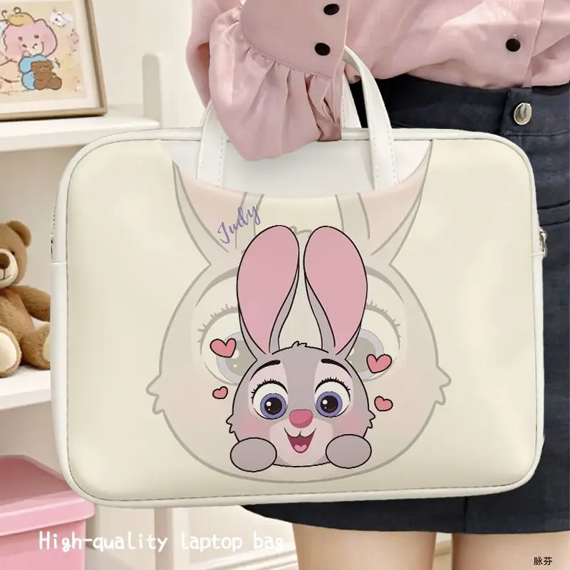 

Сумка для ноутбука Disney Judy Hopps в стиле аниме, милая, креативная, в стиле каваи, для девочек, портативная, для хранения документов, подарок