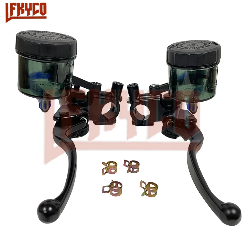 Universal 22mm 7/8 Motorcycle Hydraulic Front Brake Pump Master Cylinder Clutch Reservoir Lever Motocross for Yamaha LC135 LC150