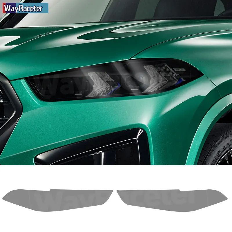 

Car Headlight Protective Film Transparent Smoked Black TPU Sticker For BMW X5 G05 2024 Facelift M Performance Accessories