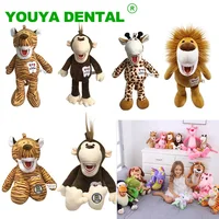 Juguetes de peluche dentales para cepillar los dientes, modelo de enseñanza, Animal bonito, juguete educativo para niños, decoración clínica de dentista, regalos dentales