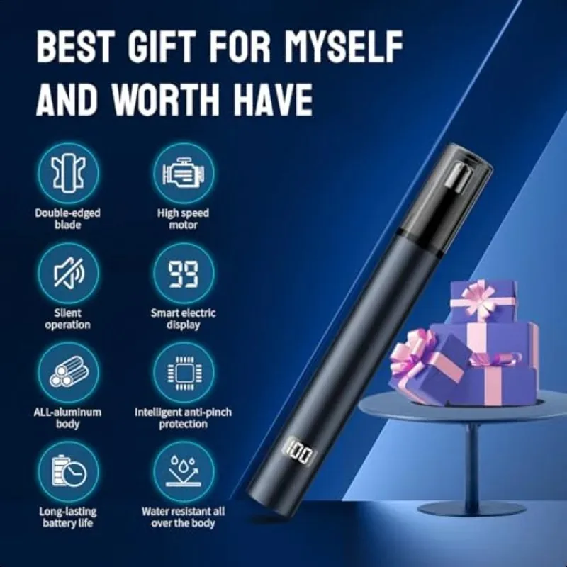 Electric Nose Hair Trimmer Nose Hair Portable Rechargeable Nose Hair Trimmer Mini Trimmer Nostril Cleaner