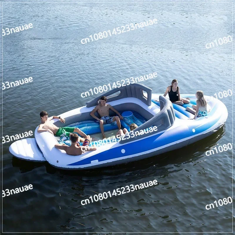 New PVC Inflatable Boat 6 People Island Inflatable Wind Boat Bay Party Inflatable Boat Thickened Rafting