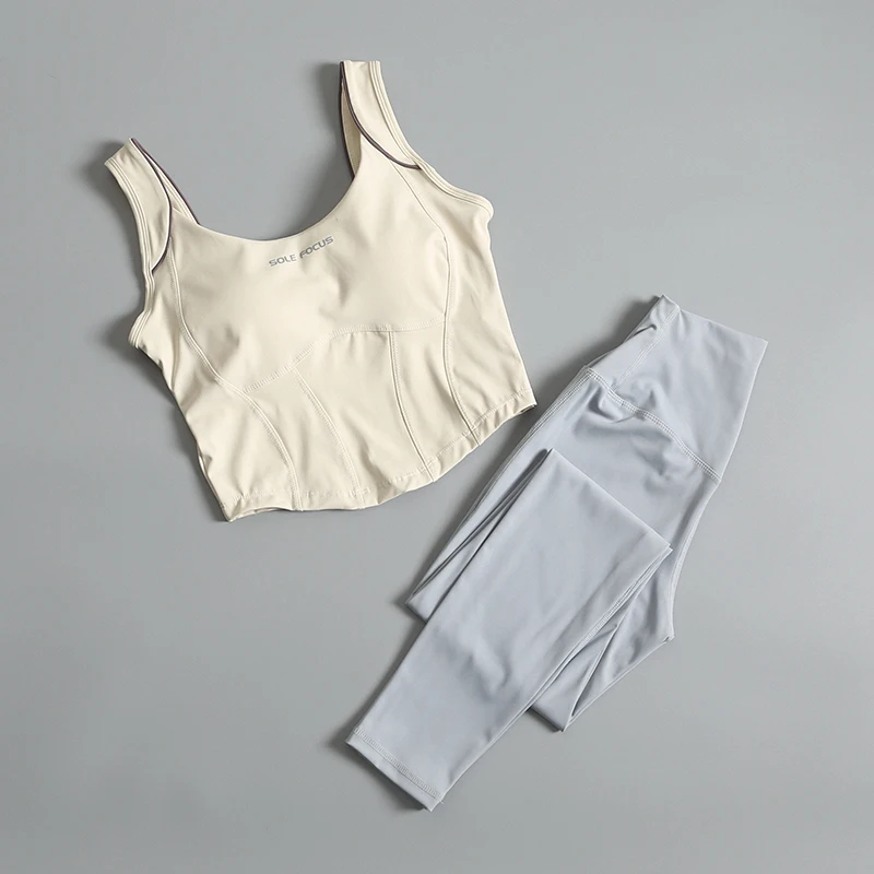 

Yoga suit women 2025 new summer internet celebrity tight professional high-end fitness suit morning jogging sportswear