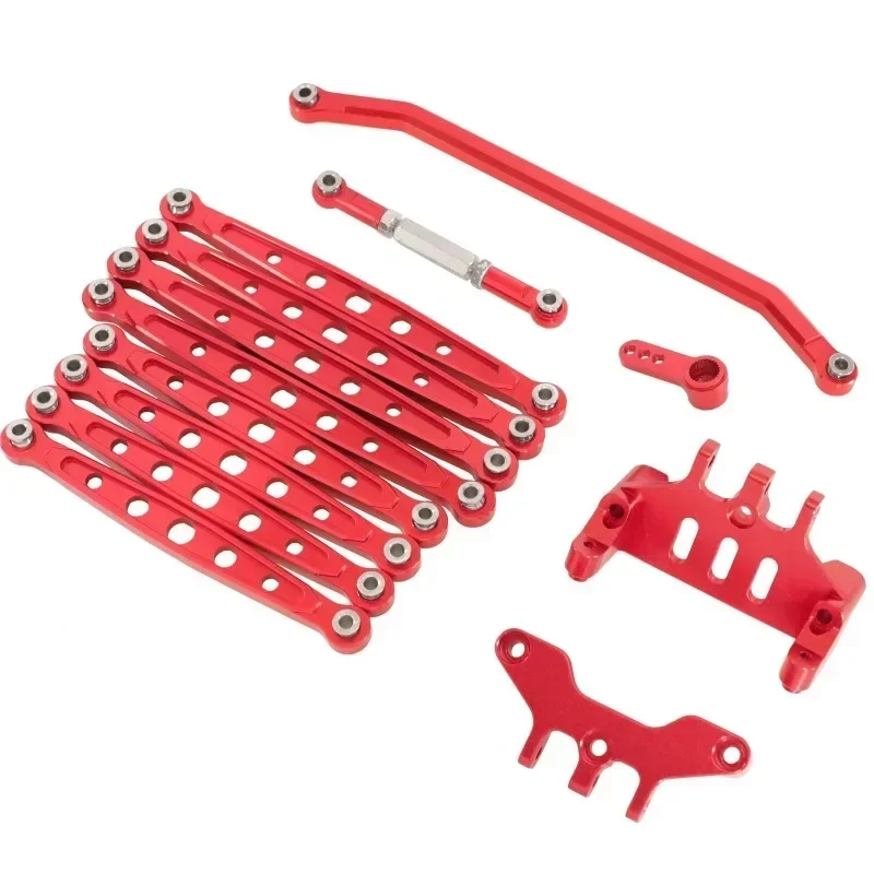 

Aluminum alloy chassis rod rod fixed seat steering rod servo arm set for 1/12 MN128 86 G500 remote control car accessories