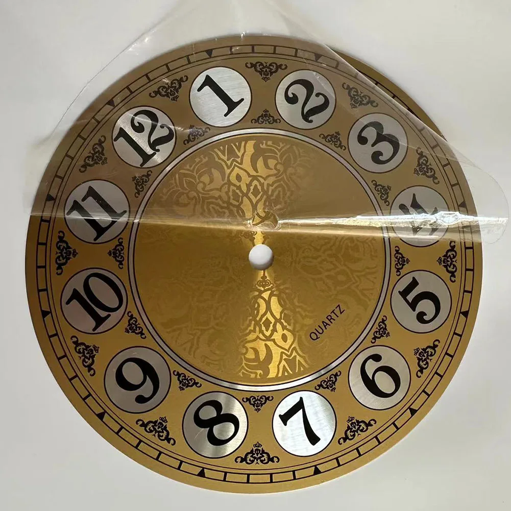 7 In Diameters 180mm DIY Quartz Wall Clock Dial Face Metal Design DIY Table Wall Clocks Vintage Metal Wall Clock Dial Face view 3