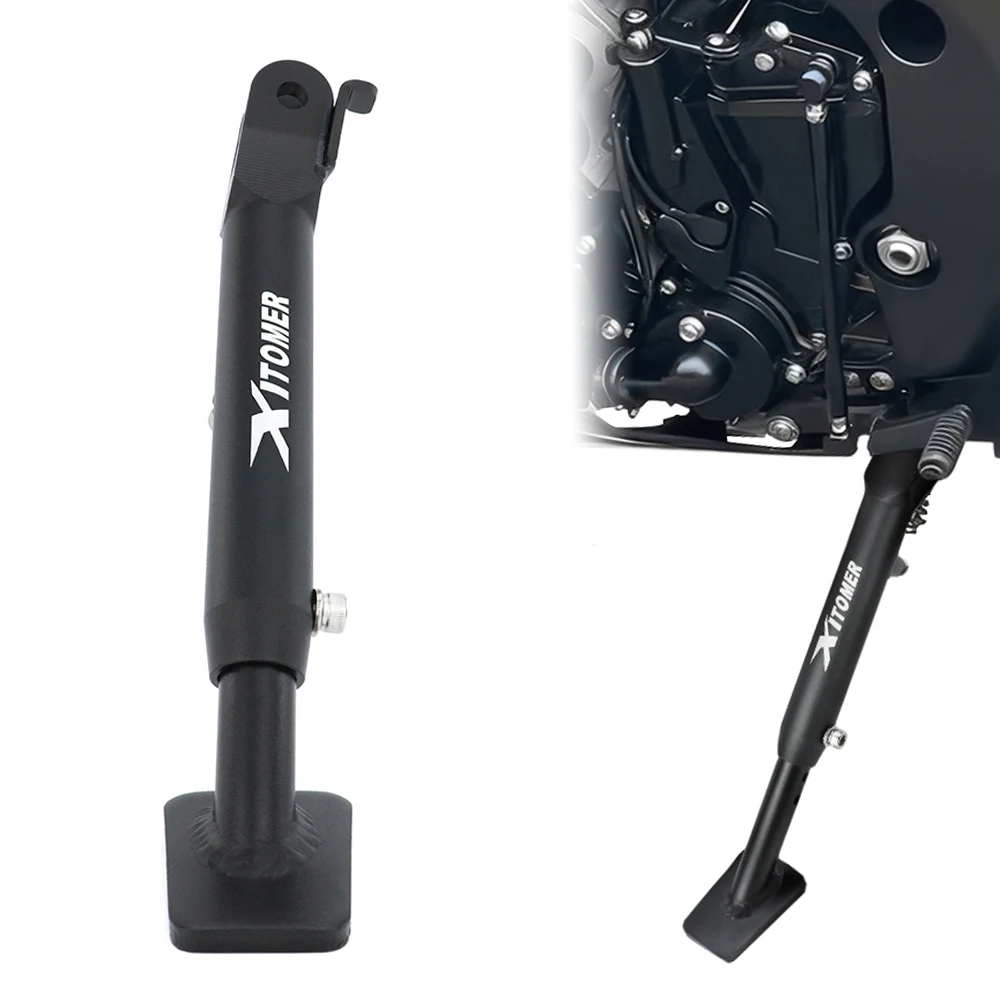 

For Suzuki GSX-R600 GSX-R750 GSX-R 750 2011-2025 Motorcycle Aluminum Adjustable Kickstand Foot Side Stand Extent Support Holder