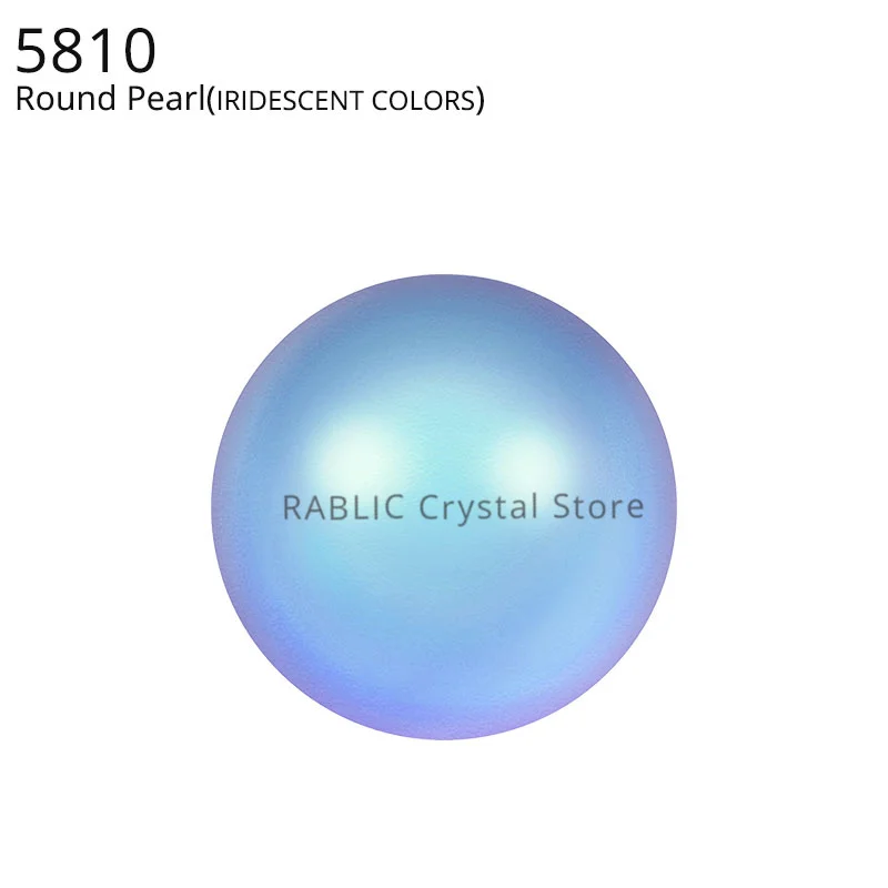 5810 Iridescent color Crystal Pearls from Austria series Matte Pearl full drilled hole DIY loose beads jewelry