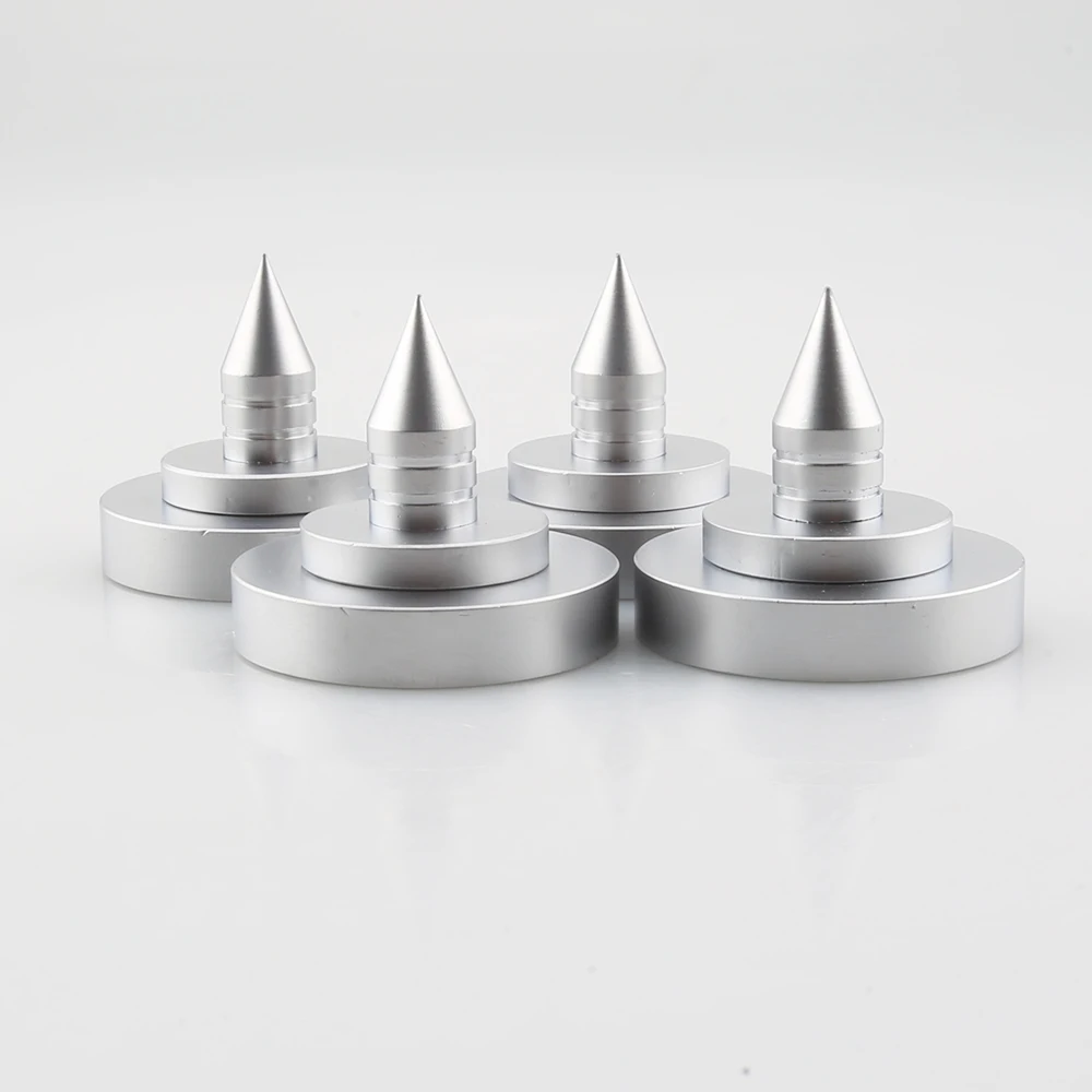 High Quality 4pcs FT3535 35*35mm speaker Stand Feet Foot Pad aluminium alloy metal Spikes Cone Floor Foot Nail