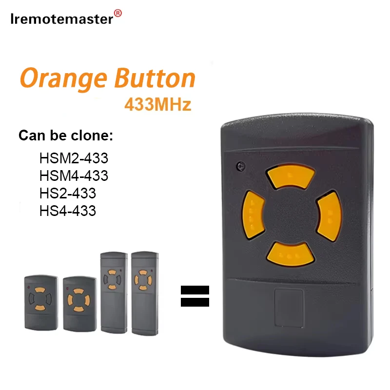 Télécommande pour Hormann HS / HSM 433 Partners Code, 433.92MHz, auto-paysagée