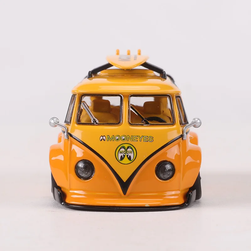 Diecast 1/64 Modello di Auto VW RWB T1 Modello di Auto in Lega T1 Bus Gioca Veicoli Giocattoli per Ragazzi