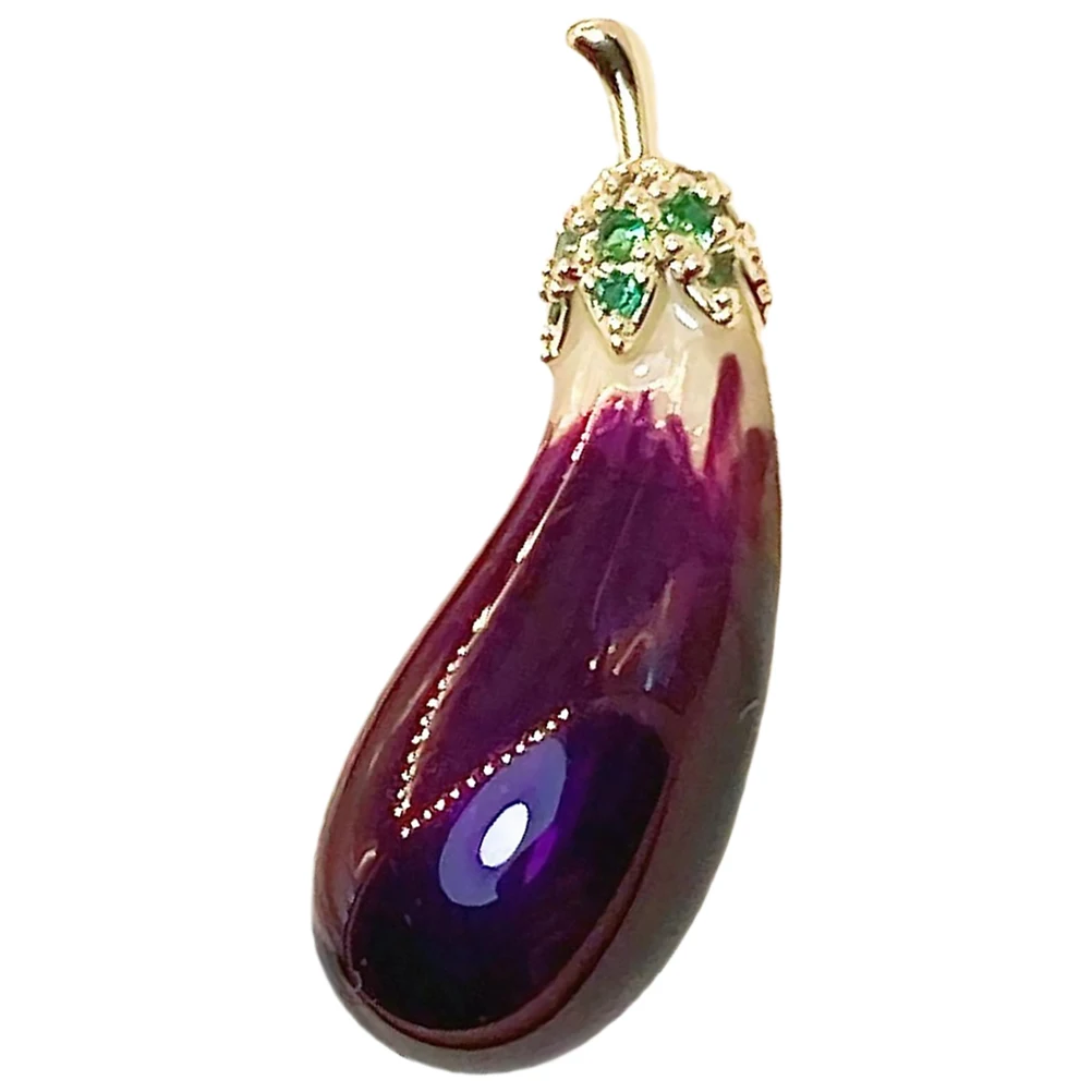 

Elegant Copper Pin Brooches For Women for Women Anti Clothes Clasp Fashion Accessories Jewelry Eggplant Brooch Gift