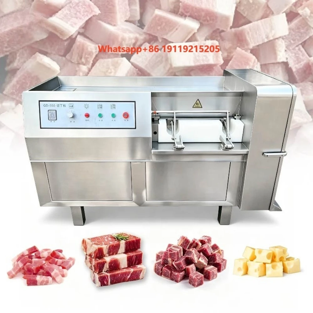 Commercial Meat-Dicer Commercial-Meat-Dicer Frozen Beef Pork Cube Dicer Meat Small Dice Food Processing Machine