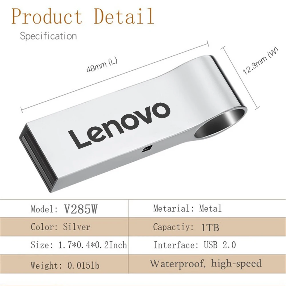 USB-флеш-накопитель Lenovo 2 ТБ USB 512, 1 ТБ, 3,0 Гб, 256 ГБ