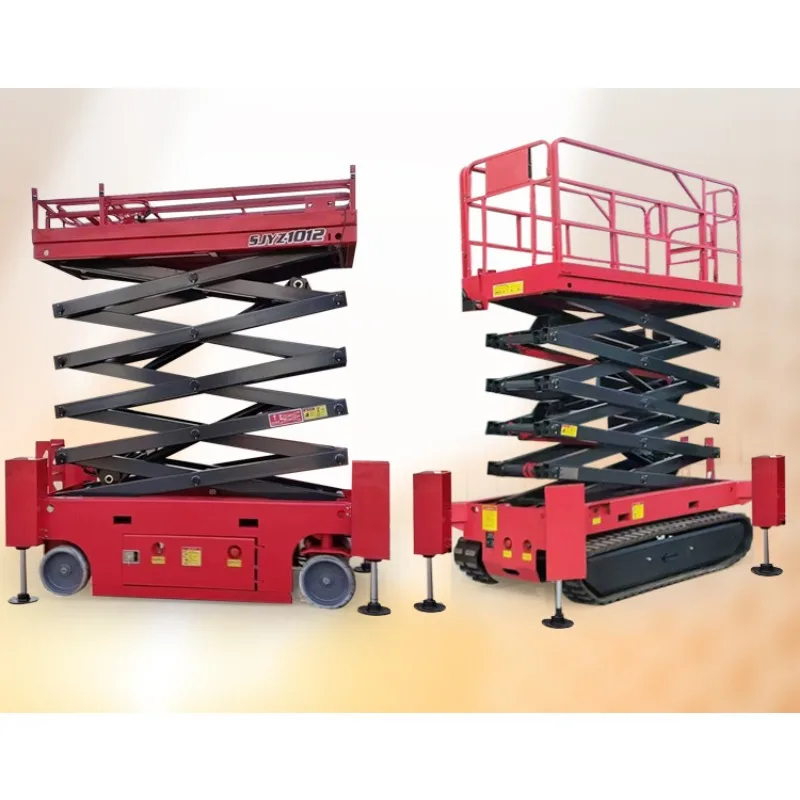 Electric hydraulic lift mobile small scissor-type fully automatic aerial work aerial vehicle