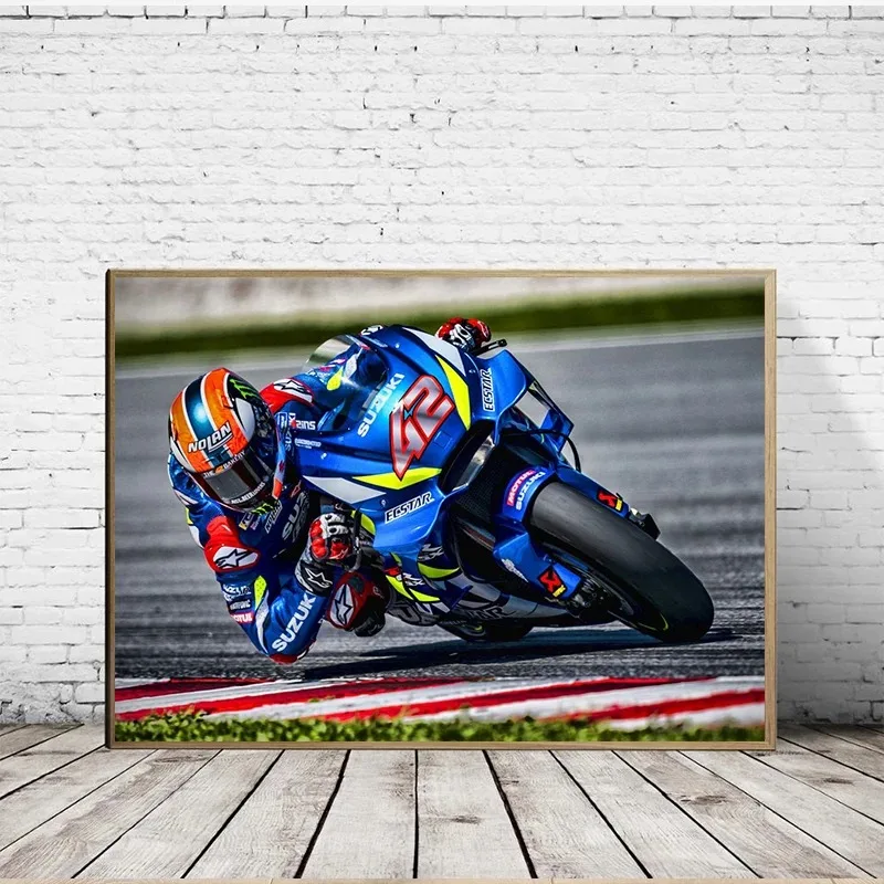 Moto Gp Racing Posters Classic Motorcycle Sports Competition Canvas Painting Prints Wall Art Picture for Living Room Home Decor