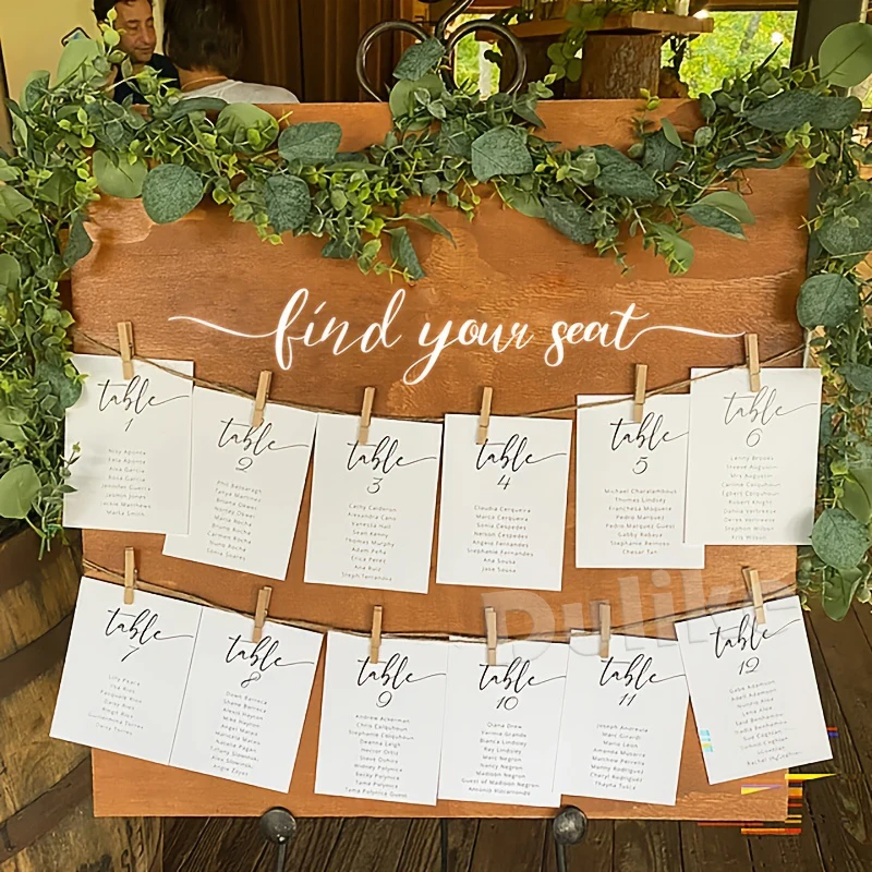 Find Your Seat Quote Vinyl Sticker Seating Chart Decor Your Seat Awaits Decal Wedding Signs Table Chart Sign Seating Chart Decor